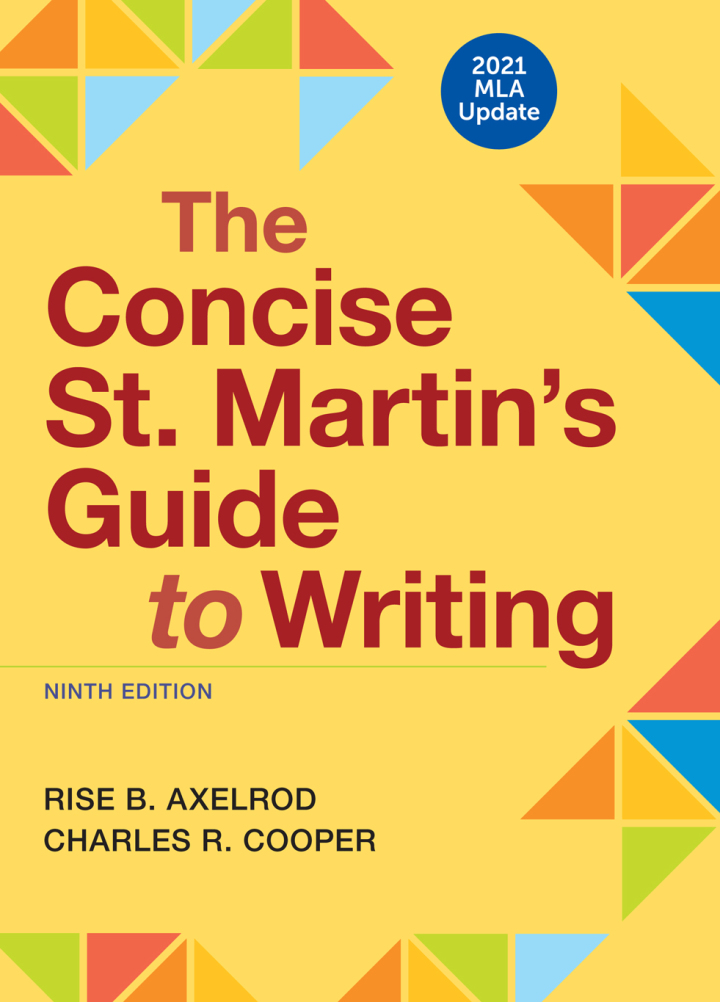 The Concise St. Martin's Guide to Writing with 2021 MLA Update 9th Edition